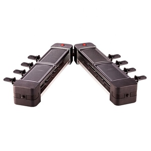 Grill <span class=keywords><strong>Raclette</strong></span> Électrique Portable <span class=keywords><strong>Pliable</strong></span> 1200W avec Surface Antiadhésive PFA, Sans Fumée, Contrôle de Température, Plaque Amovible, pour 8 Personnes - Product Image 2