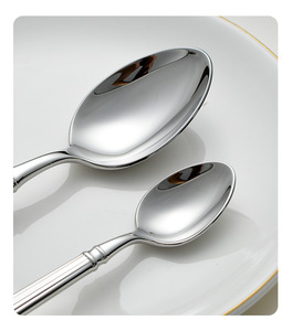 Juego de Cubiertos de Lujo de Acero Inoxidable 304 Forjado con Diseño de Columna Romana para Restaurante y Hotel, Cuchillo y Tenedor para Bistec Estilo Occidental, Vajilla para el Hogar con Acabado Espejo - Product Image 3