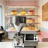 Machine de remplissage semi-automatique quantitative ZD200-D en acier inoxydable 304 à haute productivité, machine à former des gâteaux pour pâtisseries