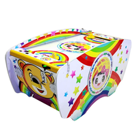 Table de hockey sur air pour enfants, jeu de société d'intérieur avec jetons, console de table, hockey d'arcade, table de hockey sur air