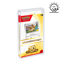Vitrine en acrylique de haute qualité avec couvercles magnétiques pour collection PTCG, protection UV, collection édition 30e anniversaire Knockout