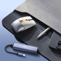 Adaptador Hub USB-C 4 en 1 LDNIO DS-124C al por Mayor, con USB 3.0 + RJ45 Gigabit Ethernet para Laptop y Computadora de Escritorio