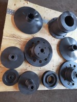 Courroie trapézoïdale en nylon à double rainure, poulie usinée CNC, certifiée ISO9001