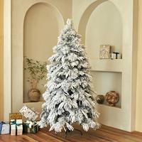 Großhandel Fallender Schnee Schneeflocken-Samt Weihnachtsbaum Schaufenster-Deko Künstlicher Baum Weihnachtliche Atmosphäre für Zuhause Hochwertige Dekoration
