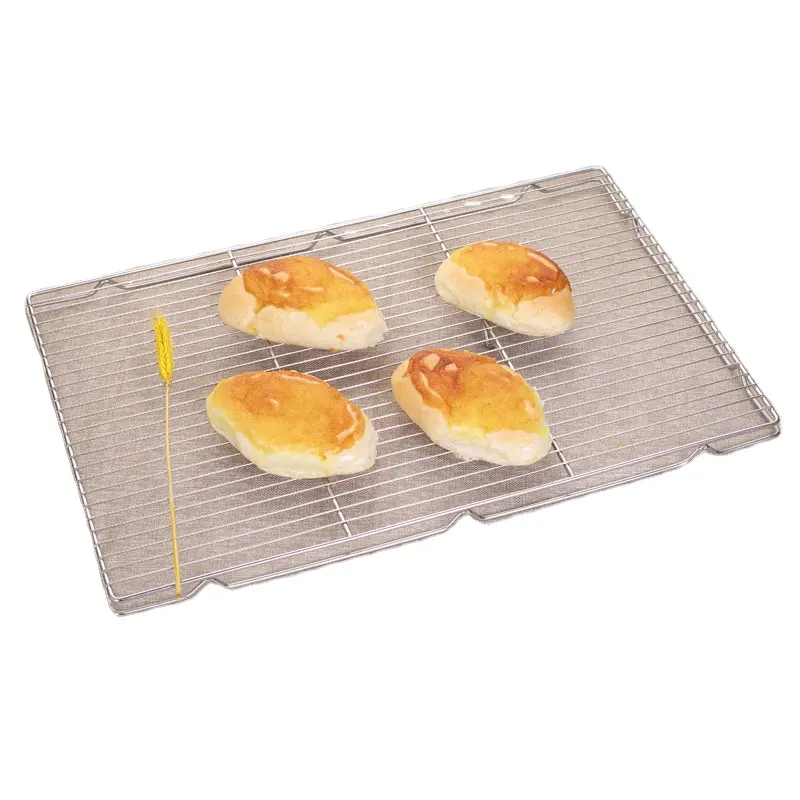 Filet de séchage en acier inoxydable 304 avec pieds/séparateur d'huile sans pied gâteau pain support de refroidissement outils de cuisson