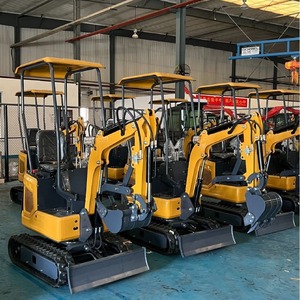 Mini-excavatrice sur chenilles de couleur jaune, équipement de construction compact, entretien facile - Product Image 4