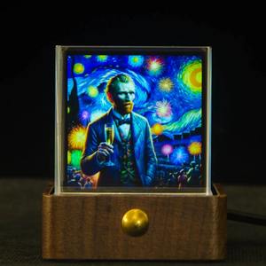 Cube Max Big Tech : Horloge Intelligente Holographique avec Affichage Cristallin, Informations Météo, Boursières et Taux Forex – Idéal pour un Cadeau - Product Image 5