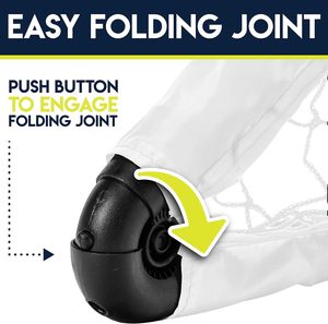 Portería de Fútbol Plegable de Alta Calidad <span class=keywords><strong>para</strong></span> Niños, Uso Interior y Exterior, Entrenamiento Deportivo Familiar, Marco de ABS de 90*60*60cm, <span class=keywords><strong>Mini</strong></span> Portería Portátil <span class=keywords><strong>para</strong></span> Mayor Durabilidad - Product Image 3