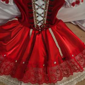 Профессиональное Новое Красное Романтическое Длинное Платье-Туту на Бретельках для Балета, Детские Танцевальные Костюмы, Одежда для Выступлений - Product Image 3