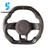 Maßgefertigtes Geschmiedetes LED-Carbonfaser-Lenkrad für Volkswagen VW Golf Mk7 Mk7.5 GTI GTD Polo 7 7.5 R Jetta Cc