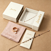 Nouveau design de voyage personnalisé pour petites filles, bague et collier, emballage de boîte cadeau de bijoux