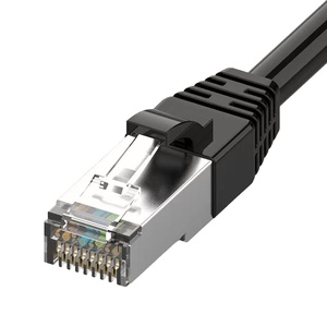 Câble de raccordement <span class=keywords><strong>RJ45</strong></span> Cat5E Cat6 STP à codage <span class=keywords><strong>couleur</strong></span> multiple (noir, rouge, jaune) pour le câblage de classification technique - Product Image 2