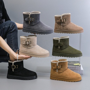 <span class=keywords><strong>Bottes</strong></span> de neige chaudes en peluche courte pour femmes YL3692, chaussures <span class=keywords><strong>plates</strong></span> à plateforme, chaussures décontractées, fausse fourrure en <span class=keywords><strong>daim</strong></span>, bottines Chelsea à plateforme, chaussures pour femmes - Product Image 3