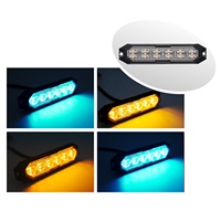 Luz Intermitente LED Impermeable de 12V para Parrilla de Coche, Nuevo Modelo, Luces Estroboscópicas de Advertencia de Tráfico, Faros de Alta Visibilidad, Accesorio Nuevo