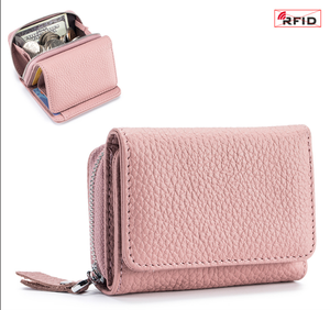 Simple Ladies Small <b>Coin</b> <b>Purse</b> Portable Luxury Mini Cattle Leather Wallet - Product Image 4