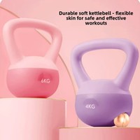 Kettlebell en PVC souple avec logo personnalisé pour femmes et hommes, équipement d'entraînement à domicile pour la forme et le remodelage des hanches, accessoires de fitness pour la gym