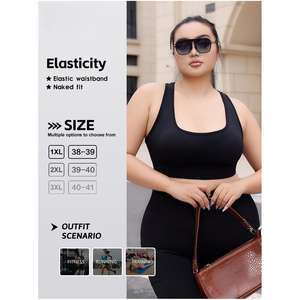 Débardeur de sport de haute qualité, basique, grande taille, économique, tendance, vente en gros, utilitaire, élastique, effet ventre plat, pour le cyclisme et le yoga - Product Image 3