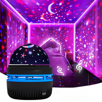 Proyector de Luz Nocturna LED con Estrellas para Dormitorio Infantil, Lámpara de Luna Galaxia con Control Remoto, Proyector de Estrellas para Mesa de Bebé