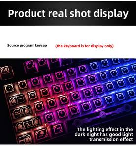 คีย์บอร์ดเชิงกล K65 K70 K68 K95โปร่งใสการออกแบบดวงตาแบ็คไลท์ผลิตจากวัสดุ PBT <span class=keywords><strong>gmk</strong></span> ปุ่มกด - Product Image 4
