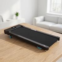 Tapis roulant portable sous le bureau à surface large avec inclinaison manuelle de 5%, avec télécommande, capacité de 120 kg
