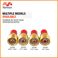 Pièces de rechange pour soudage TIG en cuivre, Corps de lentille de gaz 13N 10N, Torches à arc argon gamme complète 17GL116, Prise en charge ODM/OEM personnalisée, Fabriqué en Chine
