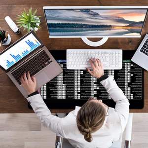 Tappetino per Mouse con Scorciatoie in Francese per Casa o Ufficio, con Base Antiscivolo in Gomma e Bordo Rinforzato Anti-Graffio - Product Image 6