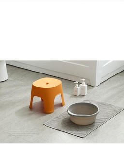 Creative Thicken Plastic Stools Living Room Non-slip Bath Bench Children <b>Step</b> Stool Changing Shoes Stool Kids Furniture Toys - Product Image 5