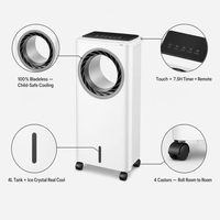 Ventilateur sur pied à moteur DC sans balais, à oscillation 3 vitesses, à faible bruit et à circulation d'air, prix fabricant, pour bureau