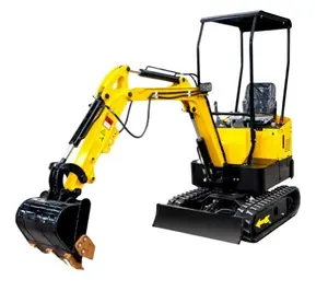 (A)1 Ton China Ht Mini Crawler Digger Hydraulic Yellow Excavator Machine