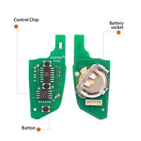 Clé télécommande universelle KEYDIY KD B29-3 à 3 boutons pour type BMW, sans transpondeur/puce, sans proximité/clé intelligente/Keyless Go, lot de 5