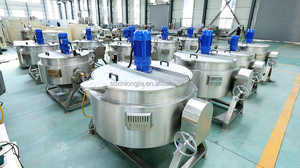 Nhà Máy Giá Thương Mại Thông Minh Tự Động Nghiêng Điện Cơm Chiên Trộn Nấu Ăn Nồi Vỏ Bọc Ấm Đun Nước Máy - Product Image 4