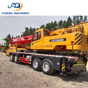 Grue sur camion SANY STC800 d'occasion en promotion, capacité de charge 80T, unité mobile de seconde main avec moteur, pompe et groupe motopropulseur intégrés - Product Image 4
