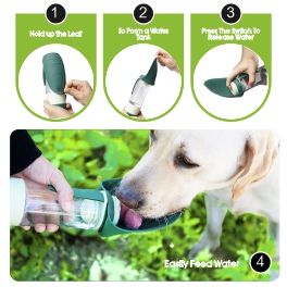 Bouteille d'eau portable <span class=keywords><strong>2</strong></span> en 1 pour chien avec récipient à nourriture - Product Image 5