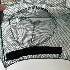Cage de crabe de piège de pêche d'aquaculture de HDPE PE pour le poisson de <span class=keywords><strong>crevette</strong></span> avec le cadre en acier disponible - Product Image 5