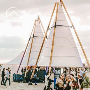 <span class=keywords><strong>Tipi</strong></span> de bambú para adultos, <span class=keywords><strong>Tipi</strong></span> de lona de Safari, 6M, para eventos de Camping al aire libre - Product Image 3