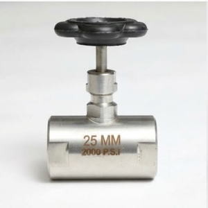 Vanne à aiguille de régulation de débit de précision, corps en acier inoxydable SS202, vanne filetée haute pression - Product Image 2