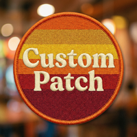 Patch brodé 3D personnalisé avec logo, vente en gros, thermocollant ou à coudre, pour vêtements, broderie personnalisée, patch sur mesure