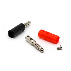 Phích cắm chuối Nam mạ niken 4mm với Đầu chữ thập hàn nhỏ mở vít Loại loa âm thanh Dây cáp kết nối phích cắm chuối - Product Image 2