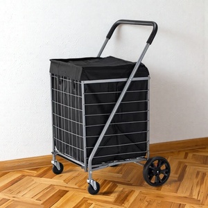 Chariot pliable en tissu Oxford imperméable, chariot portable pour la maison, le supermarché, les courses et la <span class=keywords><strong>livraison</strong></span> express - Product Image 1