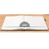 Journaux luxueux non datés personnalisés Agenda hebdomadaire mensuel avec notes autocollantes logo personnalisé A5 1 an 2024