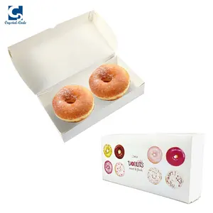 बॉक्स पेस्ट्री बेकरी पैकेजिंग कागज कस्टम खिड़की डोनट्स उपहार विंडोज स्पष्ट ढक्कन Macaron कप केक आकार खाद्य डोनट बक्से