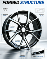 Velg Mobil Aluminium Alloy Forged 20 Inch 8.5J 9.5J 5x112 untuk Mercedes-Benz Kelas C E S GLC GLE Audi BMW