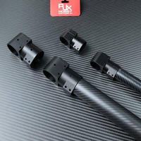 Conector de tren de aterrizaje RJX de aleación de aluminio de 16-40 mm para tubo de carbono de trípode, piezas para drones agrícolas