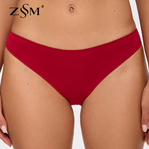Bragas florales sin costuras para <span class=keywords><strong>mujer</strong></span> con decoración de lazo, pantalones vaqueros ajustados invisibles de tiro medio, cintura suave, sin líneas de bragas, estilo diario - Product Image 1