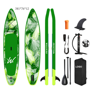 Racing Supboard 12'6/381cm Double Layer RACE SUP Board Paddle <b>Inflatable</b> With US Race Fin COCONUT PALM 12'6 Racing Board - Product Image 2