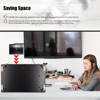 PC Industrial sin Ventilador i5-4200U 6xRS232 DB9 COM 2xIntel i225-V Gigabit LAN DDR3 SSD/HDD Computadora Integrada para Automatización