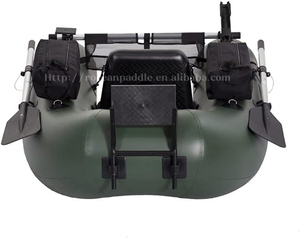 Bote Inflable <span class=keywords><strong>de</strong></span> PVC Portátil <span class=keywords><strong>Pequeño</strong></span> para Pesca con Mosca, Flotador Tipo Tubo para una Persona - Product Image 4