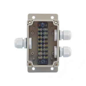 100x68x50mm <b>Waterproof</b> Junction <b>Box</b> One-in-two-out 15A Terminal Block PG9 Cable Gland Enclosure Terminal <b>box</b> - Product Image 1