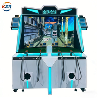 Centre d'expérience de divertissement VR commercial avec simulateur de tir Gatling intégré, centre d'arcade, franchise