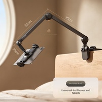 Support de tablette cantilever réglable en hauteur, en alliage d'aluminium FEIXIANG CT19, étanche, bras mécanique, capacité de charge de 400 g, fixation sur bureau